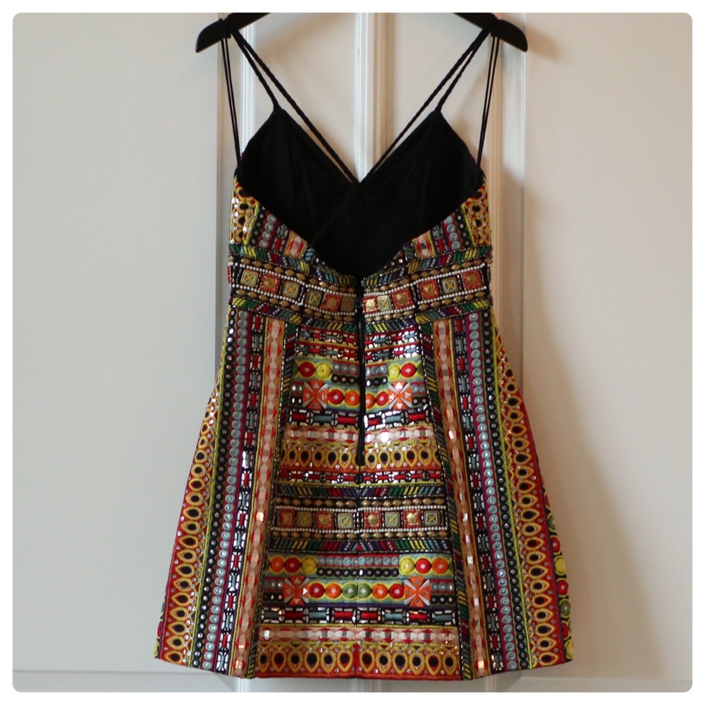 ALICE + OLIVIA Tayla Embroidered Mini Dress - Picture 11 of 12
